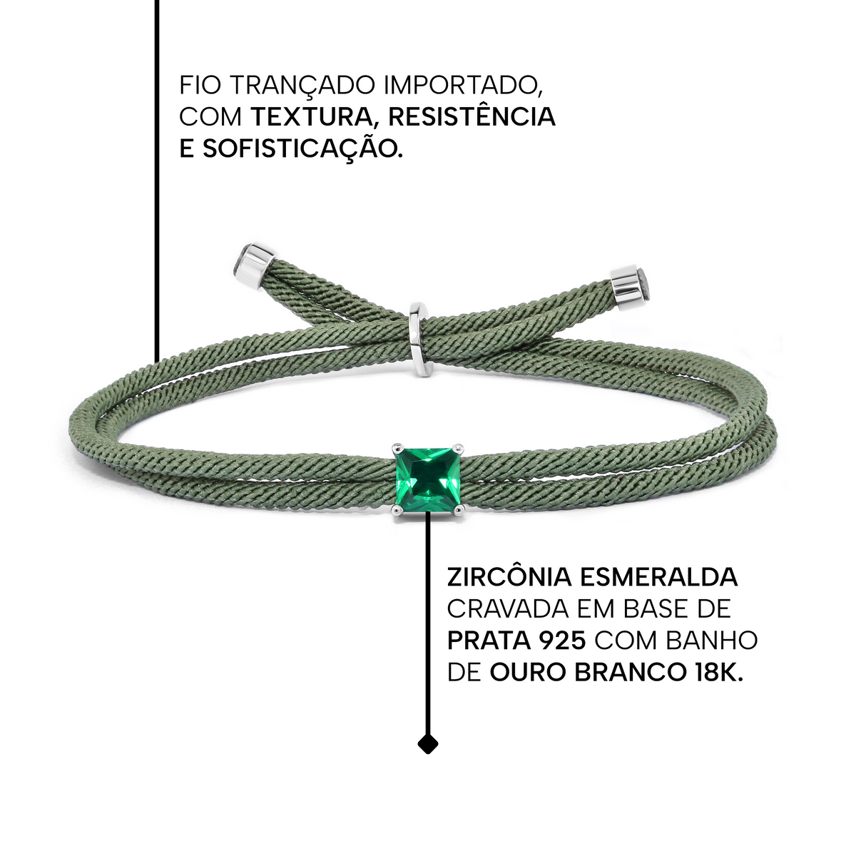 Pulseira Verde Alta